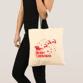 Herbruikbare Christmas Canvas tas - Merry Christma (Voorkant (product))