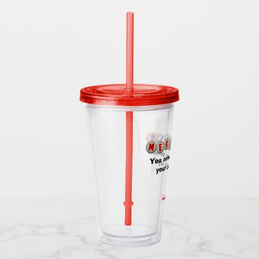 Herbruikbare Drink beker met Hoesje 1 (Rechts)