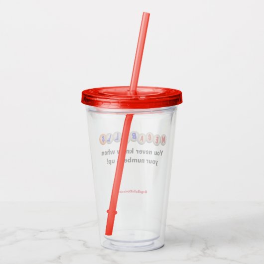 Herbruikbare Drink beker met Hoesje 1 (Achterkant)