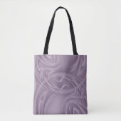 Herbruikbare Eco Green Curls Paarse schaduwen Tote Bag (Voorkant)