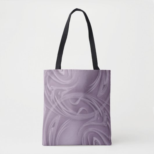 Herbruikbare Eco Green Curls Paarse schaduwen Tote Bag (Voorkant)