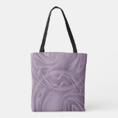 Herbruikbare Eco Green Curls Paarse schaduwen Tote Bag (Achterkant)