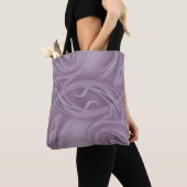 Herbruikbare Eco Green Curls Paarse schaduwen Tote Bag (Dichtbij)