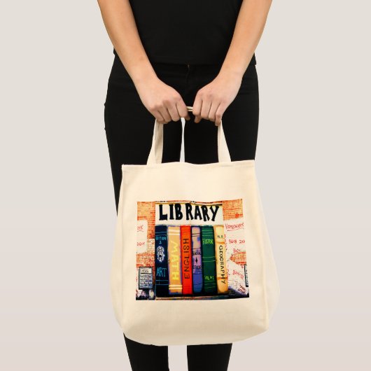 Herbruikbare Library Canvas tas (Voorkant (product))