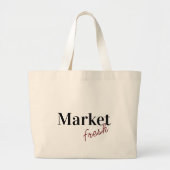 Herbruikbare markt grote tote bag (Voorkant)