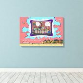 Herbruikbare materialen in het hiernamaals | Bar H Canvas Afdruk (Insitu (Houten vloer))