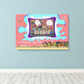 Herbruikbare materialen in het hiernamaals | Bar H Canvas Afdruk (Insitu (Houten vloer))