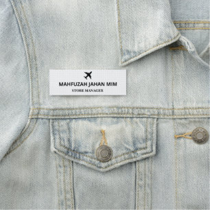 Herbruikbare naamlabels   Metaal, Plastic, Lanyard Naamplaatje