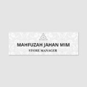 Herbruikbare naamlabels | Metalen badges | Gebeurt (Voorkant)