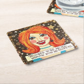 Herbruikbare papieren onderzetters die bestemd zij (Schuin)