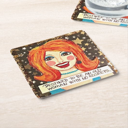 Herbruikbare papieren onderzetters die bestemd zij (Schuin)