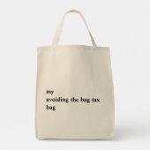 Herbruikbare tas 'Vermijden van zakbelasting' (Achterkant)