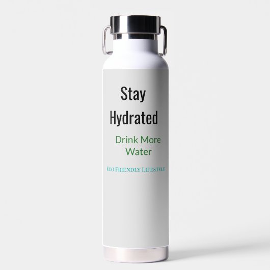 Herbruikbare waterfles Gymfles | Aesthetic Minim (Voorkant)