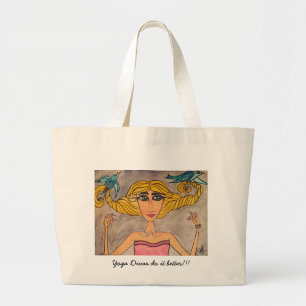 Herbruikbare Yoga Diva canvas tas