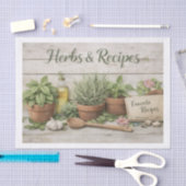Herbs and Recipes Decoupage Paper Tissuepapier (Craft)