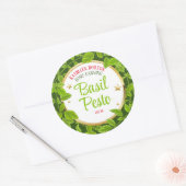 Herbs basil pesto sterren Italiaans blikveld Ronde Sticker (Envelop)