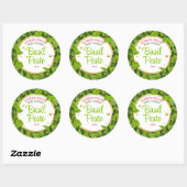 Herbs basil pesto sterren Italiaans blikveld Ronde Sticker (Vel)