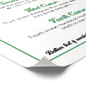 Herbs basilicum keukenetentje cateringmenu poster (Hoek)