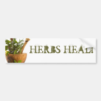 HERBS HEAL! BUMPERSTICKER