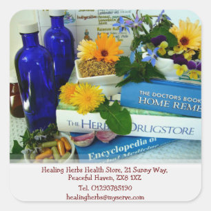 Herbs Health Store Vierkante Sticker