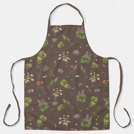 Herbs in Autumn apron. Schort (Voorkant)