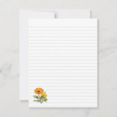 Herbs Personal Lined Writing Paper Single Initial Notitiekaartje (Achterkant)