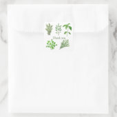 Herbs Rosemary Sage Thyme Mint Parsley Dank u Vierkante Sticker (Tas)