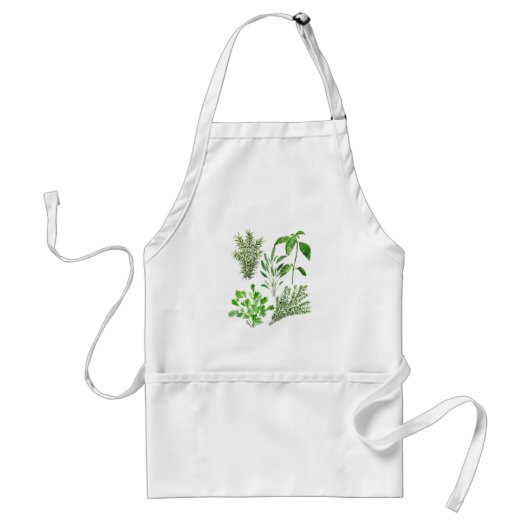 Herbs Rosemary Sage Thyme Mint Parsley Kitchen Standaard Schort (Voorkant)