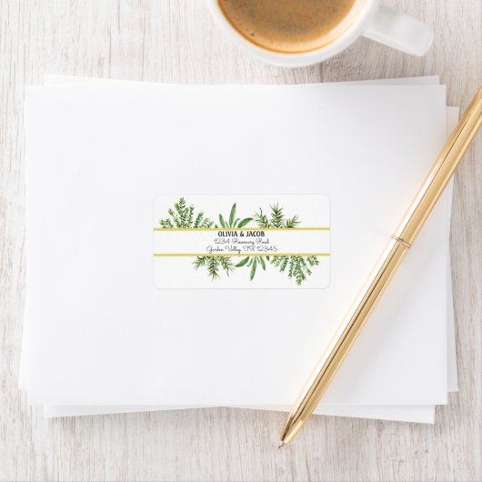 Herbs Rosemary Thyme Botanical Greenery Etiket (Insitu)