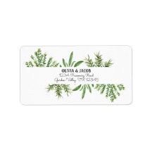Herbs Rosemary Thyme Botanical Greenery Wedding La