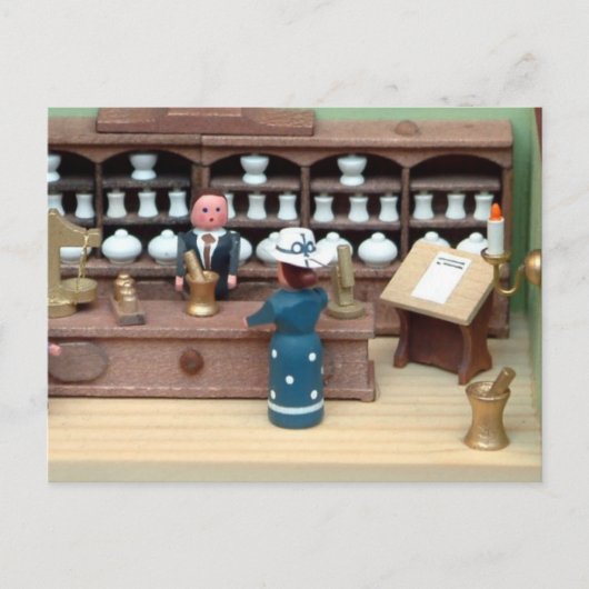 Herbs shop poppetje briefkaart (Voorkant)