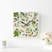 Herbs Square Wall klok (Huis)