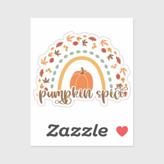 Herbst Aufkleber Pumpkin Spice Sticker (Vel)
