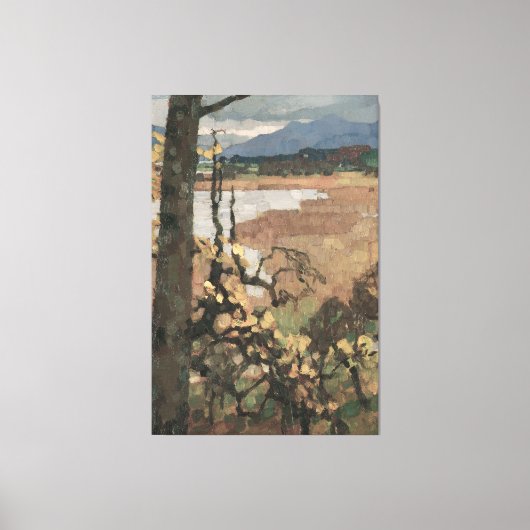 Herbst en Chiemsee | Leo Putz Landschapskunst Canvas Afdruk (Voorkant)