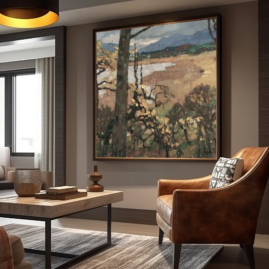 Herbst en Chiemsee | Leo Putz Landschapskunst Canvas Afdruk