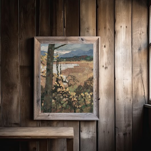 Herbst en Chiemsee | Leo Putz Landschapskunst Canvas Afdruk