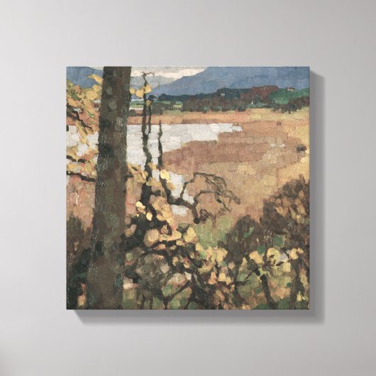 Herbst en Chiemsee | Leo Putz Landschapskunst Canvas Afdruk (Voorkant)