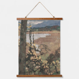 Herbst en Chiemsee | Leo Putz Landschapskunst Hangend Wandkleed