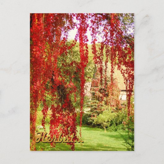 Herbst / herfst briefkaart (Voorkant)