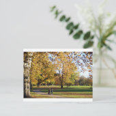 Herbst Spaziergang Briefkaart (Staand voorkant)