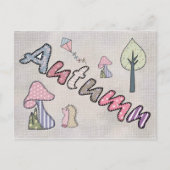 Herbstbild pastell briefkaart (Voorkant)