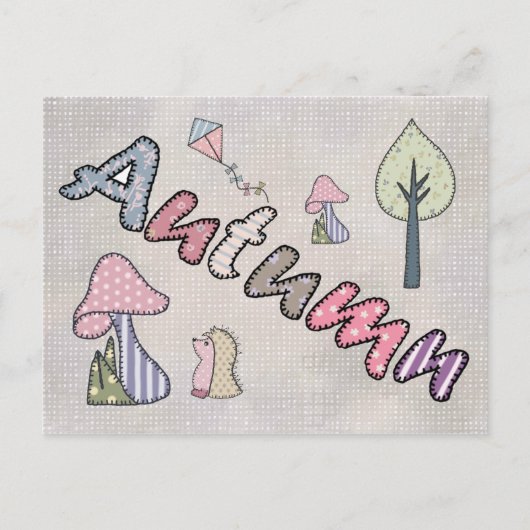 Herbstbild pastell briefkaart (Voorkant)