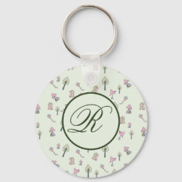 Herbstbild personalisiert sleutelhanger
