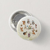 Herbstbild Ronde Button 3,2 Cm (Voorkant /achterkant)