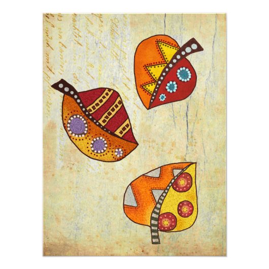 Herbstblätter Foto Afdruk (Voorkant)