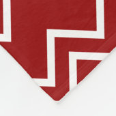 Herbstfarben rot und weiß fleece deken (Hoek)