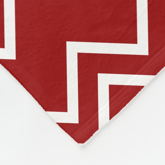 Herbstfarben rot und weiß fleece deken (Hoek)