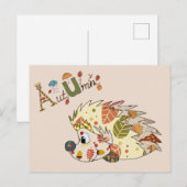 Herbstigel Briefkaart (Voorkant / Achterkant)