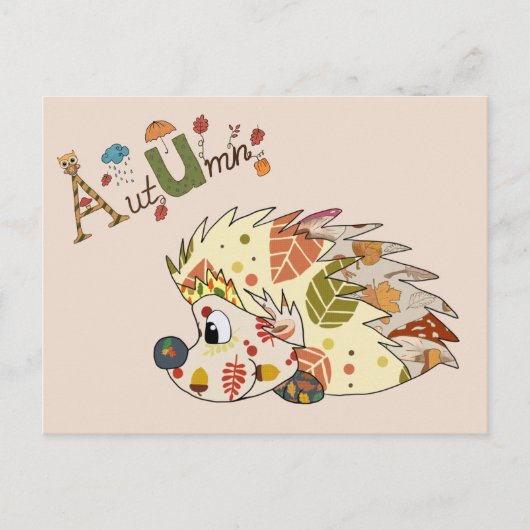 Herbstigel Briefkaart (Voorkant)