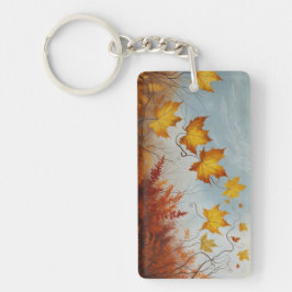 Herbstlicher Acryl Schlüsselanhänger Sleutelhanger